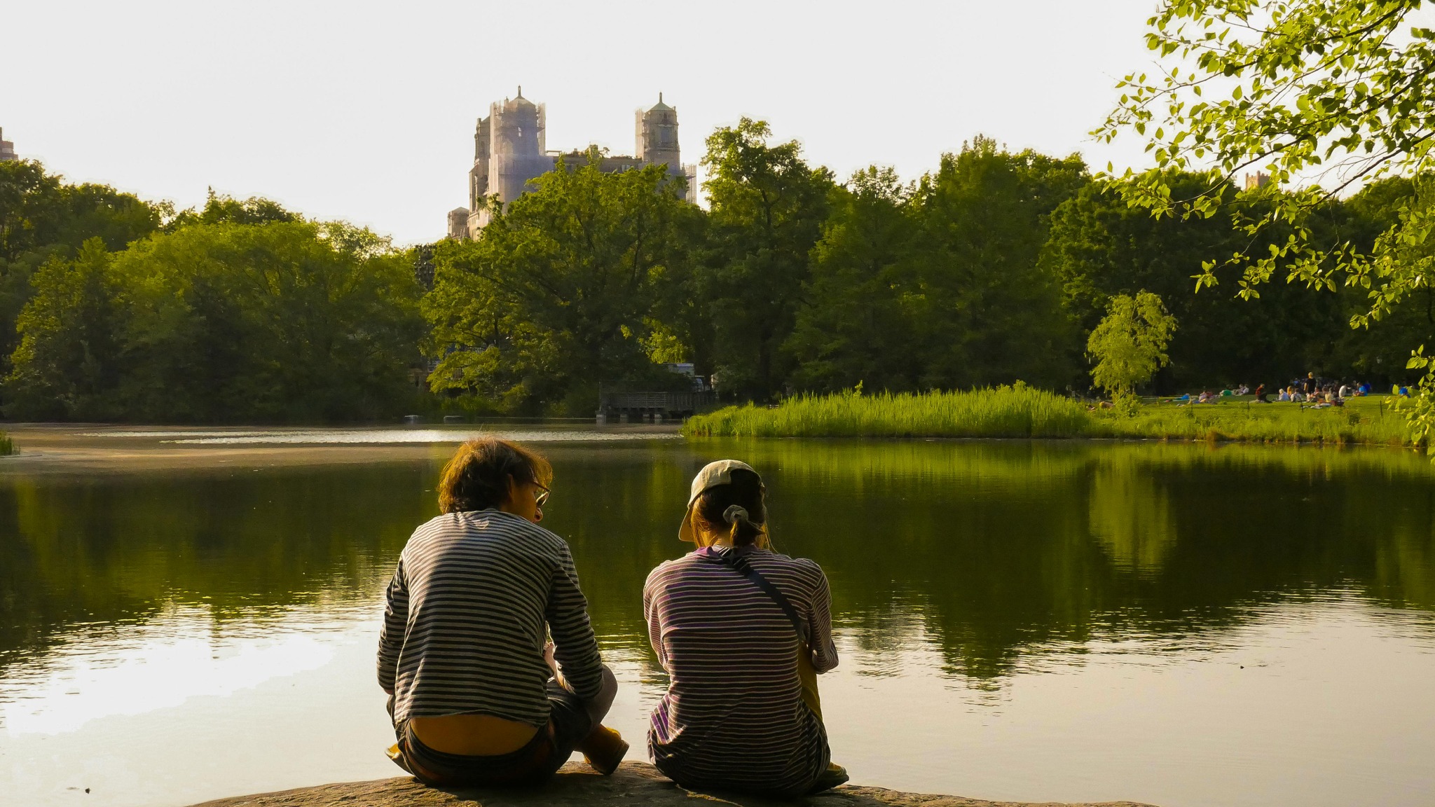Central Park lake calm