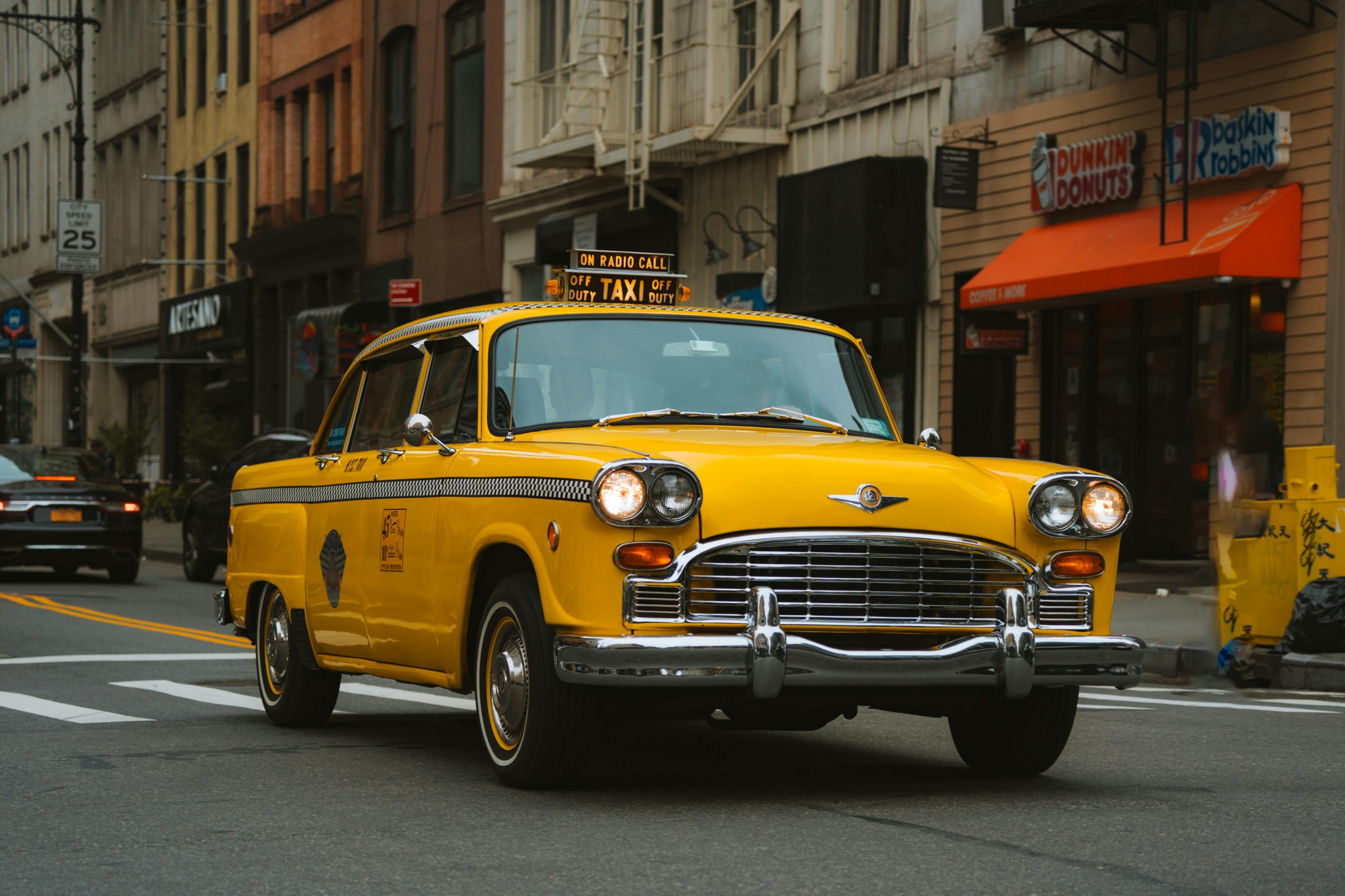 Soho yellow taxi