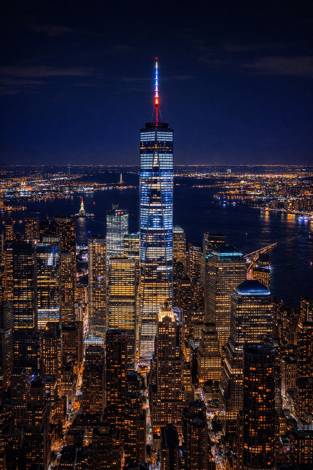 One World Trade Center night
